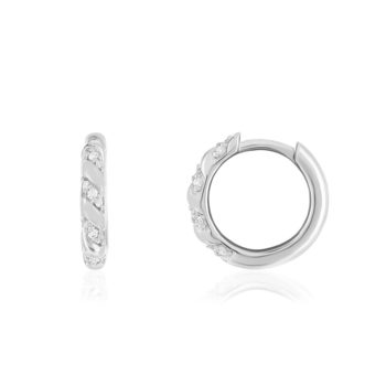 Créoles argent zirconias