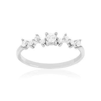 Bague argent 925 et zirconias