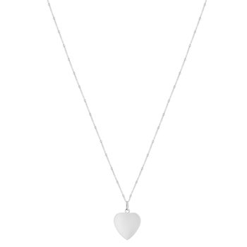 Collier argent 925 coeur 45cm