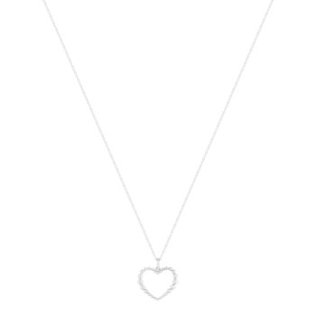 Collier argent 925 coeur 45cm