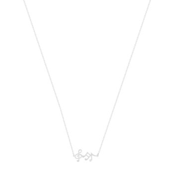 Collier argent 925 notes de musique 45cm