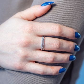Bague argent 925 et zirconias