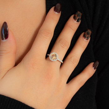 Bague argent 925 zirconias fumé et blanc
