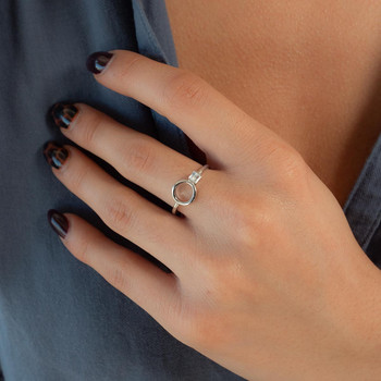 Bague argent 925 et zirconias