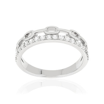 Bague argent 925 et zirconias