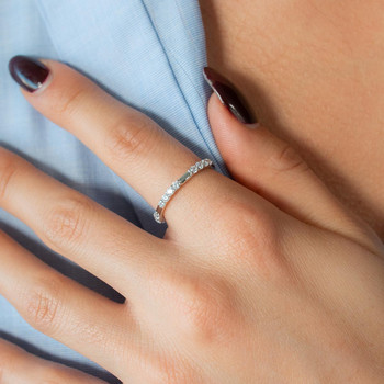 Bague argent 925 et zirconias