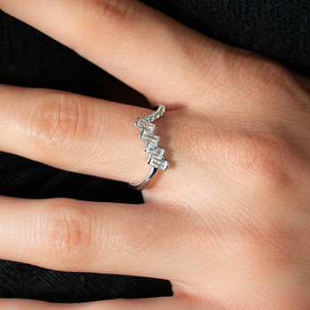 Bague argent 925 et zirconias