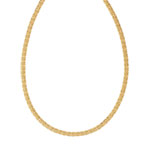 Collier or 750 jaune maille royale