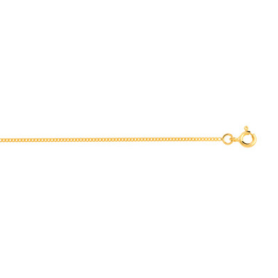 Chaîne maille gourmette or 750 jaune 45 cm