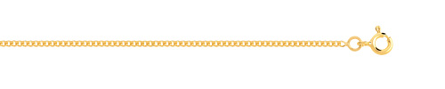 Cha&icirc;ne maille gourmette or 750 jaune 40 cm