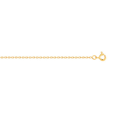 Chaîne maille forçat or 750 jaune 45 cm