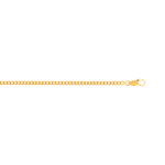 Cha�ne maille gourmette or jaune 60 cm
