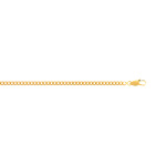 Cha�ne maille gourmette or jaune 60 cm