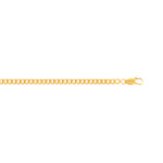 Cha�ne maille gourmette or jaune 60 cm