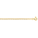 Cha�ne maille for�at or jaune 40 cm