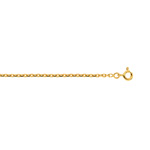 Cha�ne maille for�at or jaune 45 cm