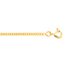 Chaîne maille gourmette or 750 jaune 50 cm