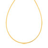 Collier maille oméga or 750 2 tons 42 cm