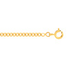 Chaîne maille gourmette or 750 jaune 45 cm