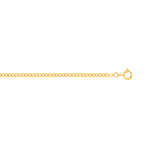 Cha�ne maille gourmette or jaune 45 cm