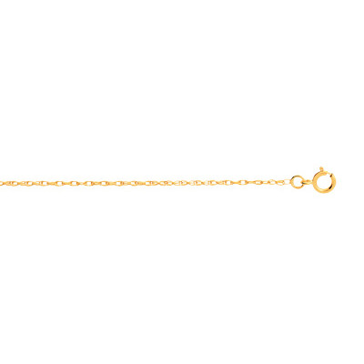 Chaine maille torsadée or 750 jaune 45 cm
