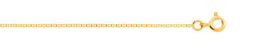 Cha&icirc;ne maille marine or 750 jaune 45 cm