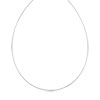 Collier maille oméga or 750 blanc 42 cm