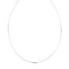 Collier maille oméga or 750 blanc 42 cm