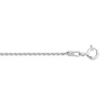 Chaîne maille palmier or 750 blanc 45 cm