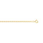 Cha�ne maille for�at or jaune 60 cm