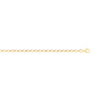 Chaine maille jaseron or jaune 45 cm