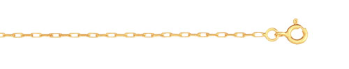 Chaine maille forcat or 750 jaune 50 cm