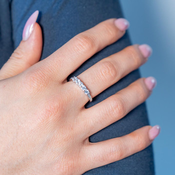 Bague argent 925 et zirconias