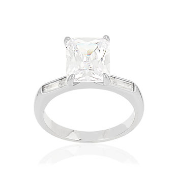 Bague argent 925 et zirconias