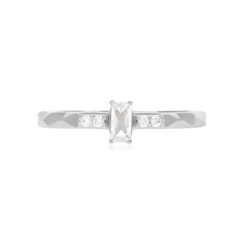 Bague argent 925 et zirconias