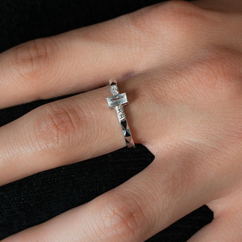 Bague argent 925 et zirconias