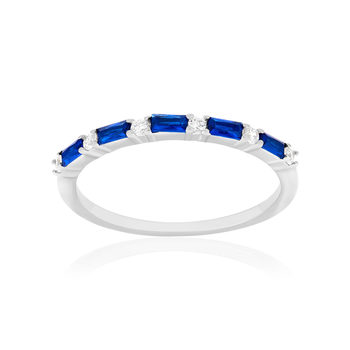 Bague argent 925 pierres imitation et zirconias