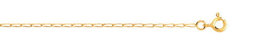 Cha&icirc;ne maille cheval or 750 jaune 40 cm