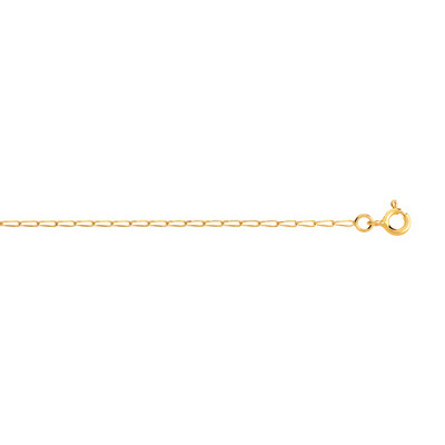 Chaîne maille cheval or 750 jaune 45 cm