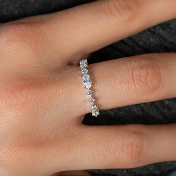 Bague argent 925 et zirconias
