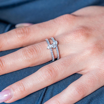 Bague argent 925 et zirconias