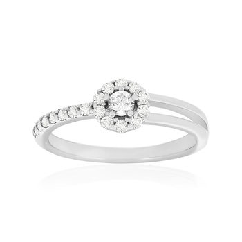 Bague argent 925 et zirconias