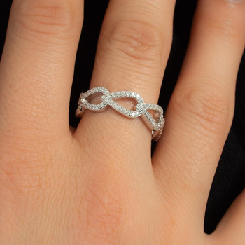 Bague argent 925 et zirconias