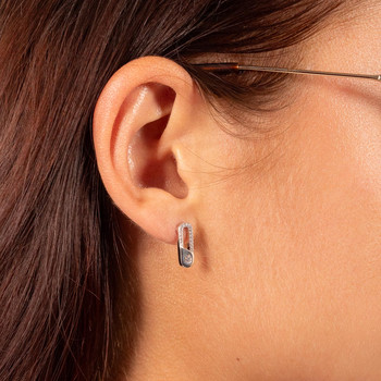 925 silver and zirconia earrings