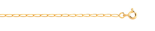 Cha&icirc;ne maille cheval or 750 jaune 40 cm