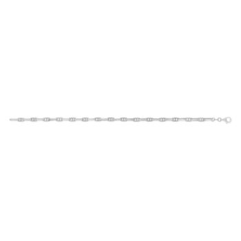 Bracelet argent 925 vieilli maille forçat 21cm