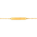Gourmette or 750 jaune personnalisable