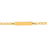 Gourmette or 750 jaune personnalisable