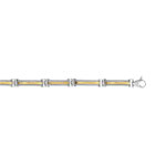 Bracelet acier et or 750