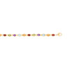Bracelet or 750 jaune et pierres fines